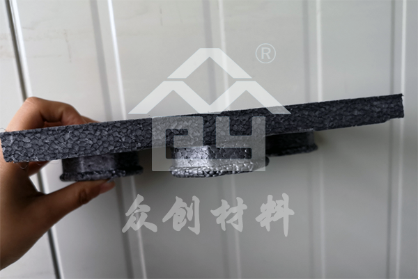 浙江衆創(chuàng)材料蘑菇頭地(dì)暖模塊斷面圖(tú)